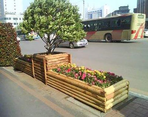 木質花箱